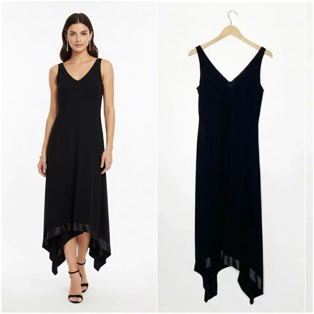 David Meister Black Sleeveless Dress Size 6